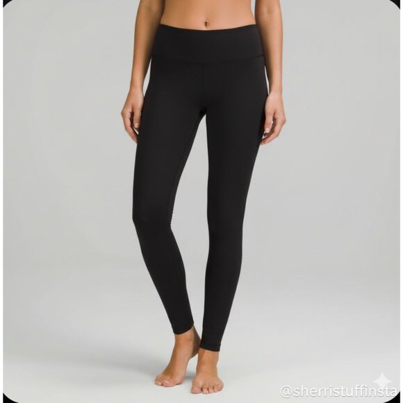 EXCELLENT Lululemon Wunder Under Pants Black Full-Length 30" Mid Rise Leggings 4 - Picture 1 of 9